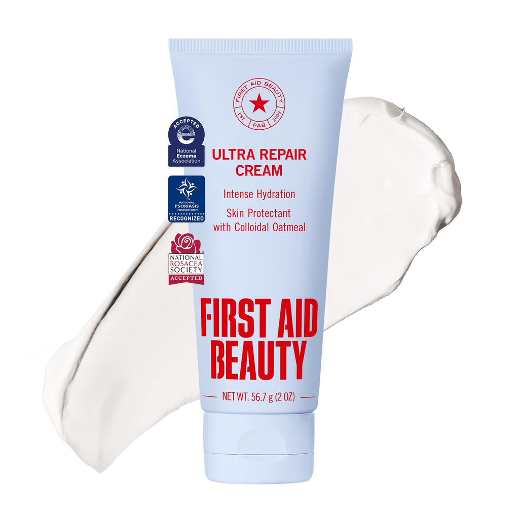 First Aid Beauty Ultra Repair Cream, Face Body Barrier Repair Moisturizer