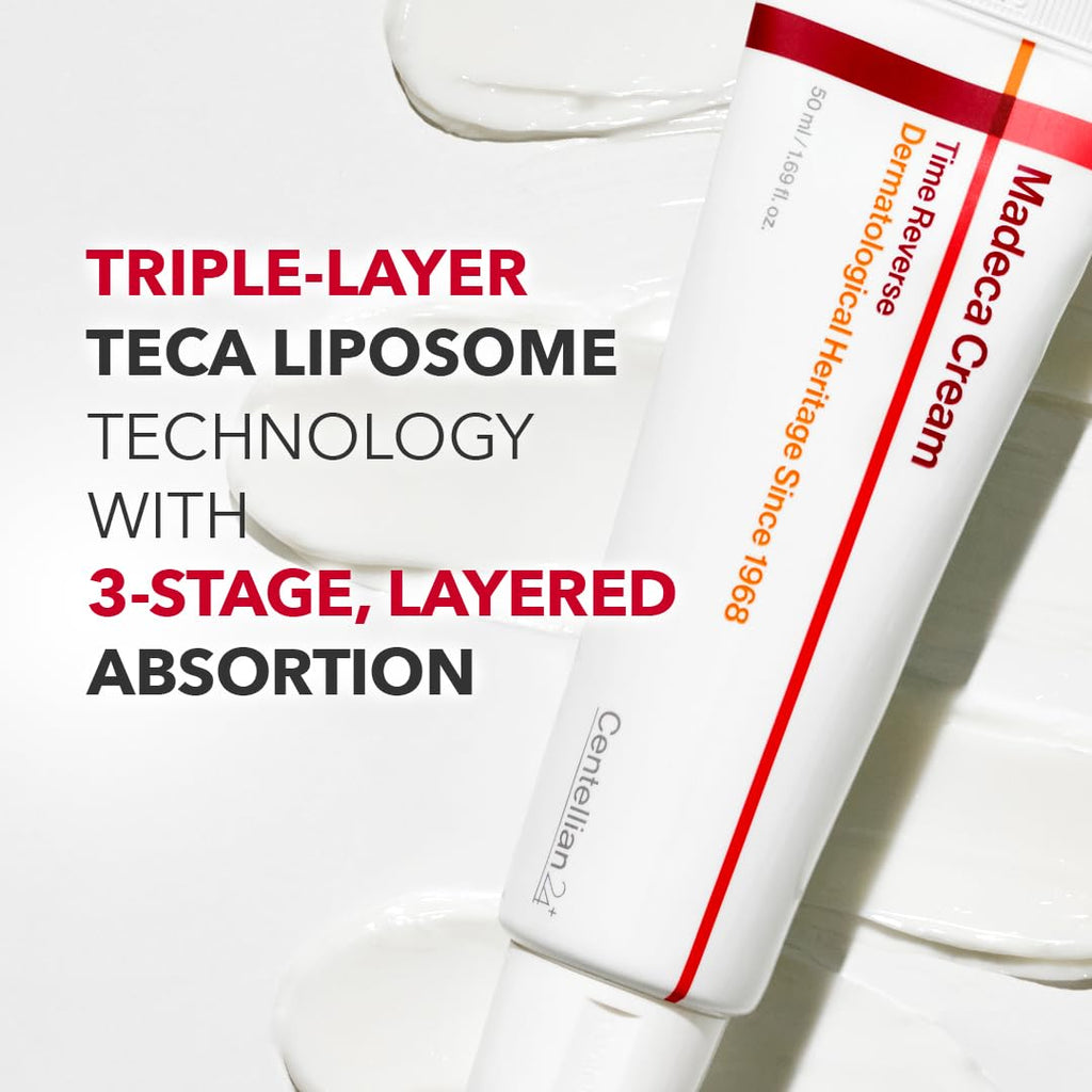 CENTELLIAN 24 Madeca Cream Time Reverse, TECA Moisturizer (2-Pack)