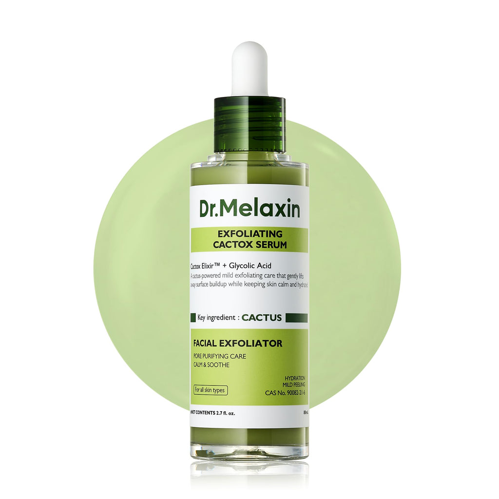 Dr.Melaxin Peel Shot Glow White Rice Peeling Ampoule with Rice Extract & AHA BHA, Gentle Exfoliating Serum for Sebum Control, Niacinamide & Hyaluronic Acid, Korean Skincare, 2.71 fl.oz