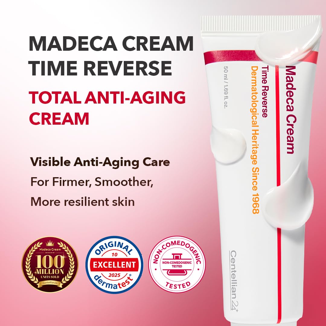 CENTELLIAN 24 Madeca Cream Time Reverse, TECA Moisturizer (2-Pack)