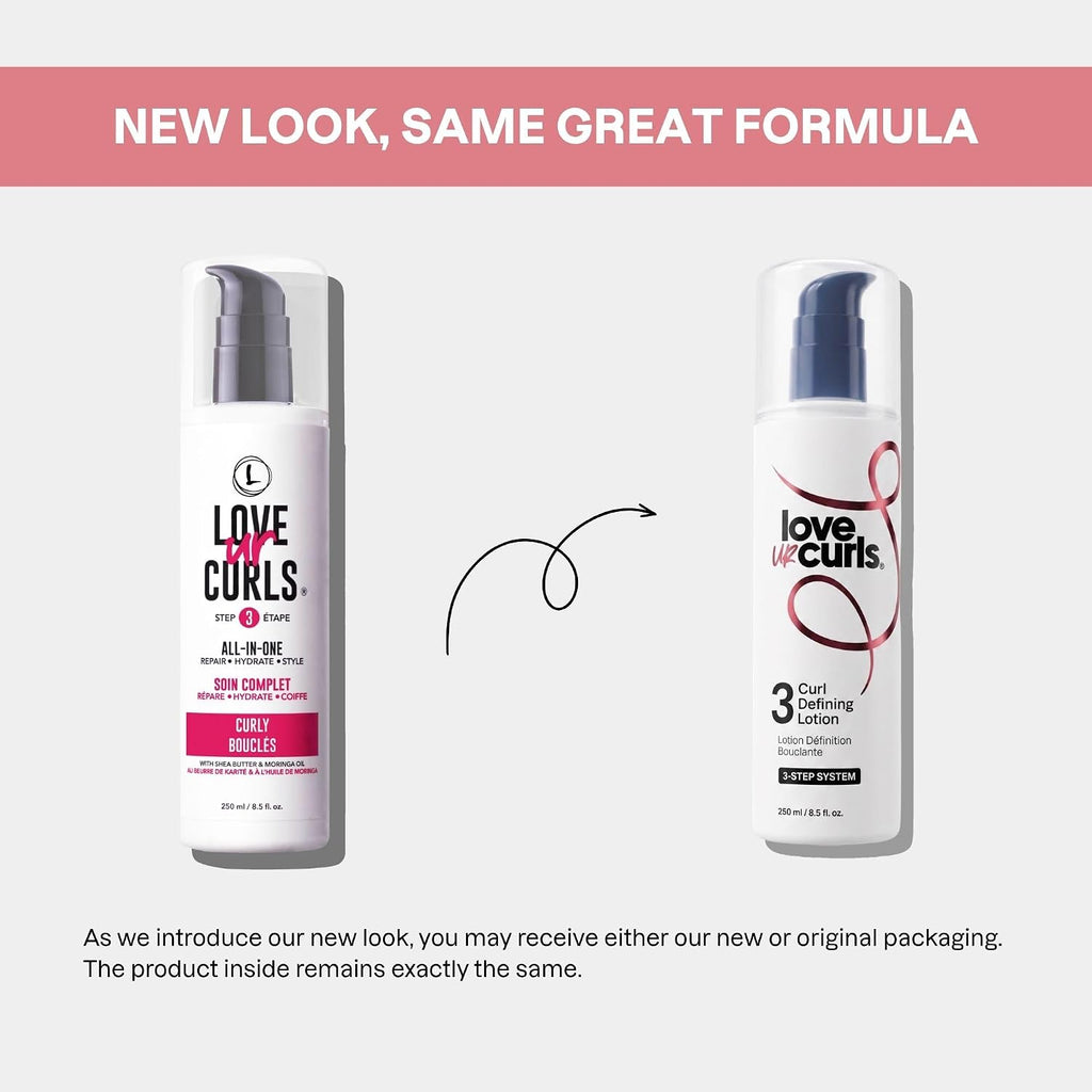 Love Ur Curls Curly Hair Products - Curl Defining Cream Styler, Anti Frizz
