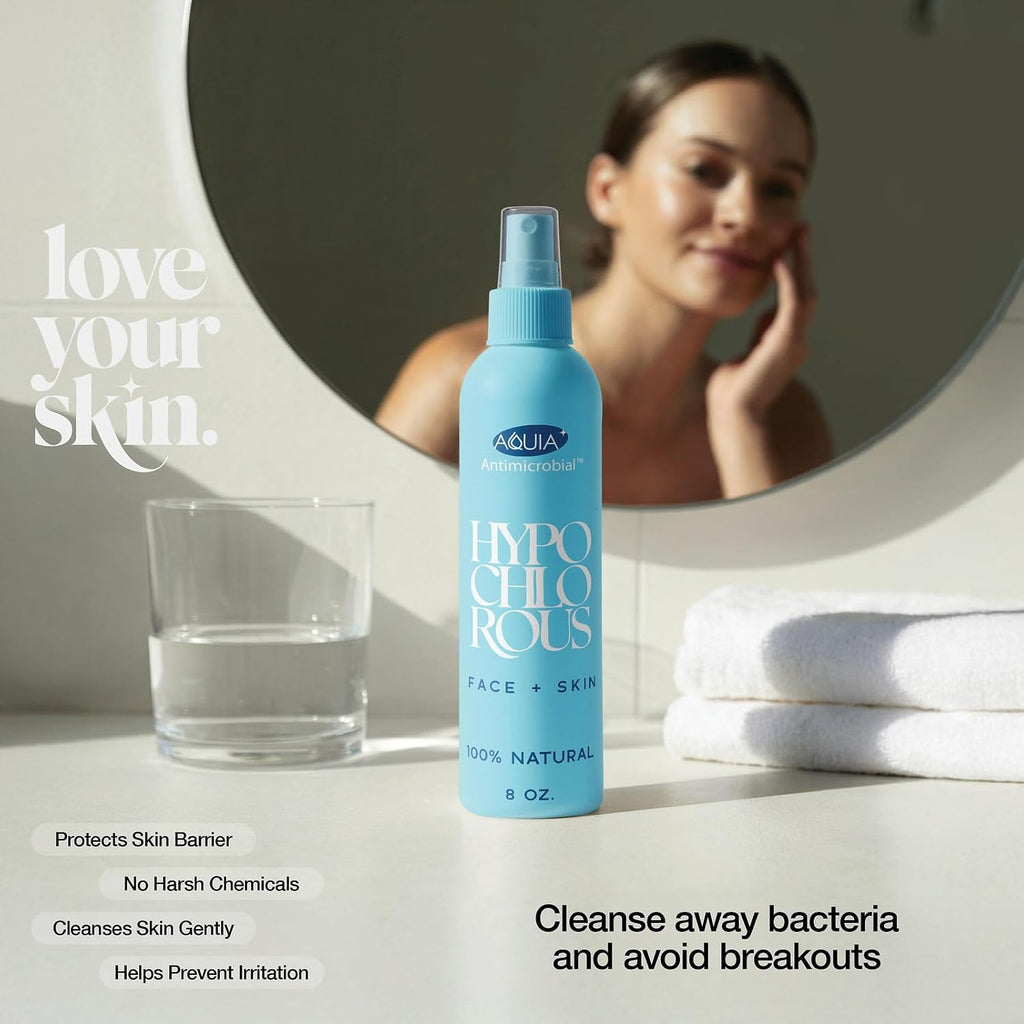 Hypochlorous Acid Spray for Face and Skin; Facial Cleanser | 8oz Face Mist