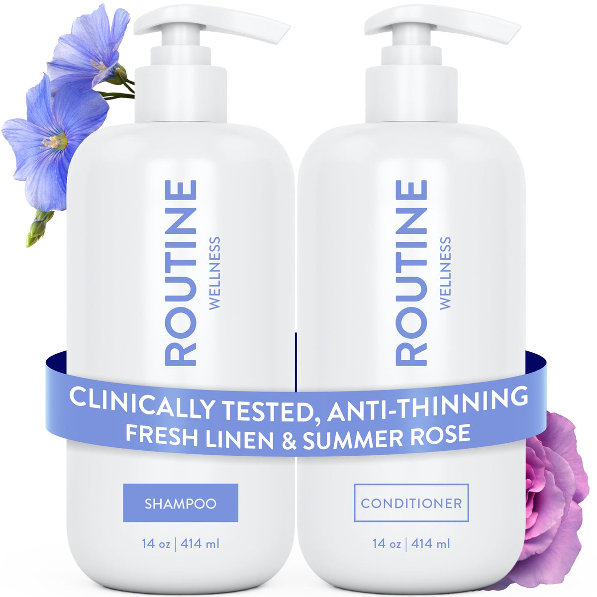 Routine Wellness Anti-Thinning Shampoo & Conditioner - Rose Hips