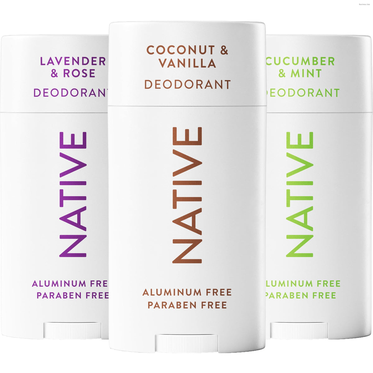 Native Aluminum-Free Deodorant for Women & Men, Coconut & Vanilla, 2.65oz