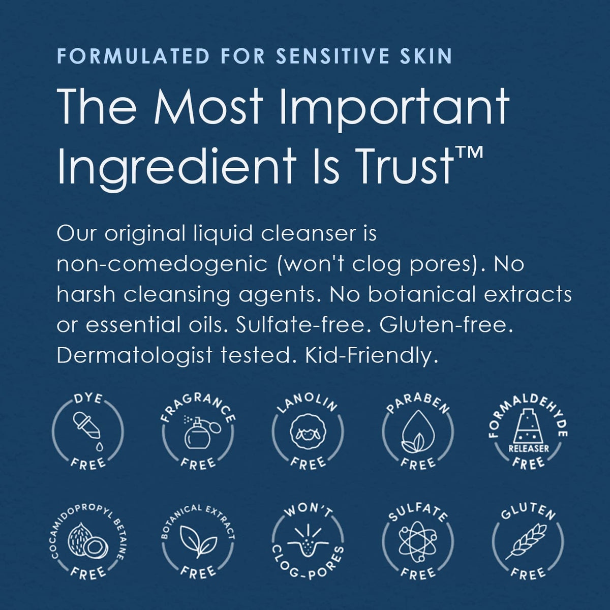 Vanicream Liquid Cleanser Refill, 32 Fl Oz, Formulated without Common Irritants for Sensitive Skin, Gentle & Non-Drying Body & Face Wash, Non-Comedogenic, Removes Dirt & Excess Oils, pH Balanced