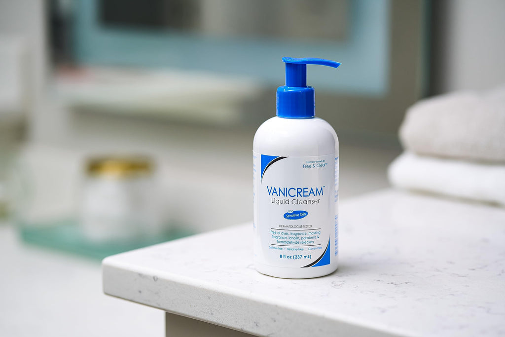 Vanicream Liquid Cleanser Refill, 32 Fl Oz, Formulated without Common Irritants for Sensitive Skin, Gentle & Non-Drying Body & Face Wash, Non-Comedogenic, Removes Dirt & Excess Oils, pH Balanced
