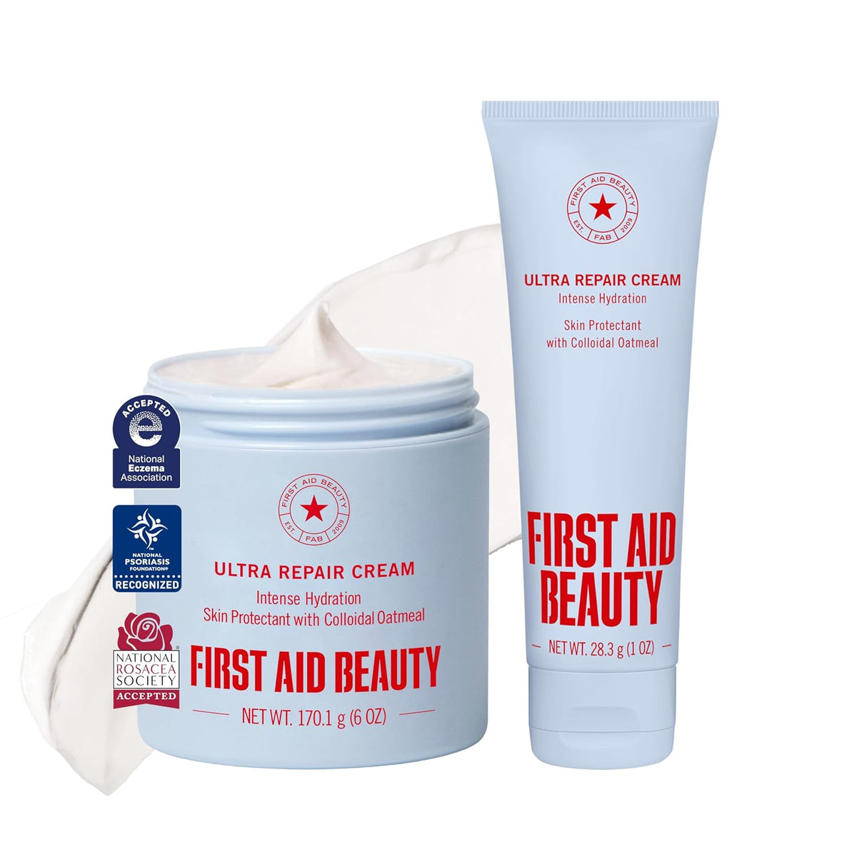 First Aid Beauty Ultra Repair Cream, Face Body Barrier Repair Moisturizer
