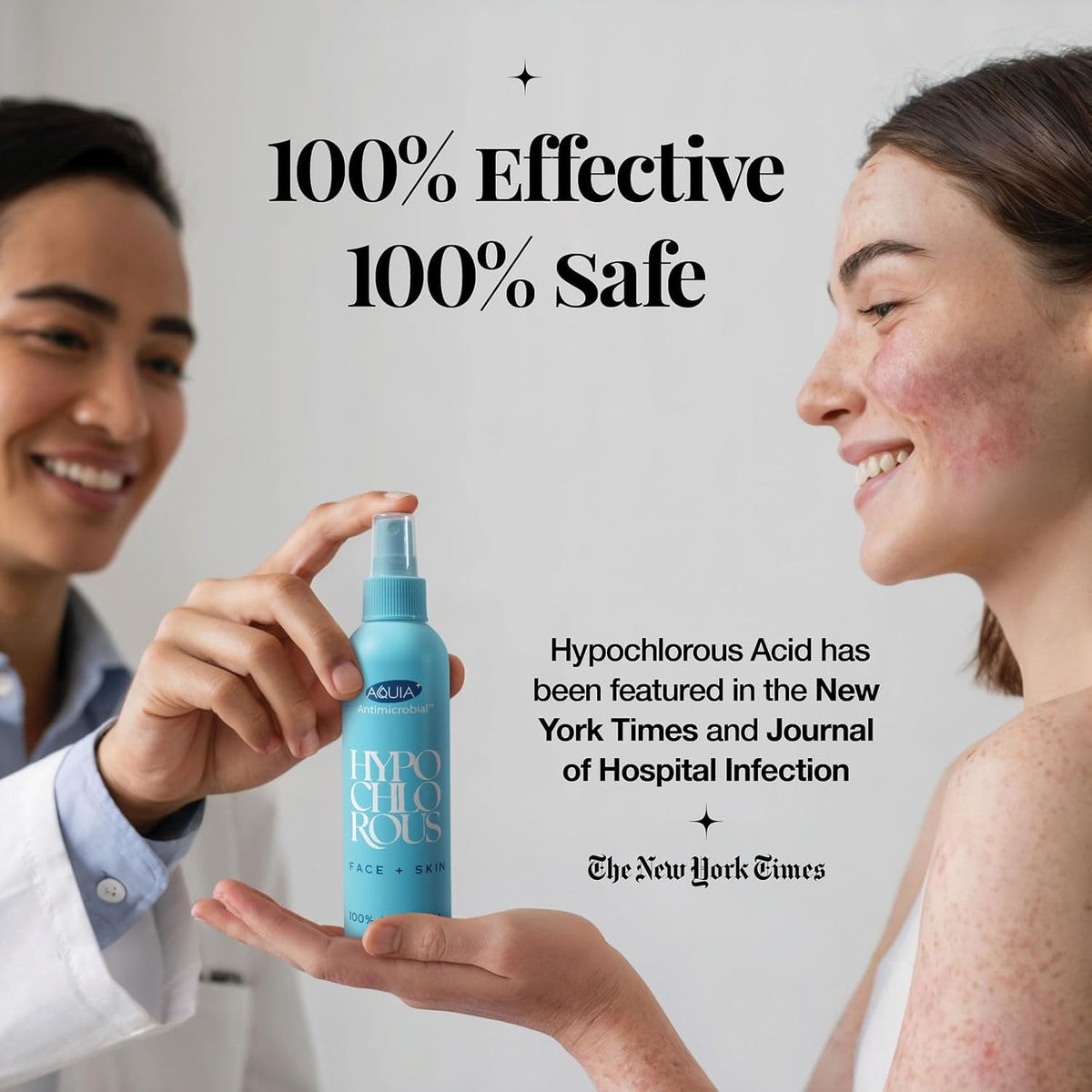 Hypochlorous Acid Spray for Face and Skin; Facial Cleanser | 8oz Face Mist