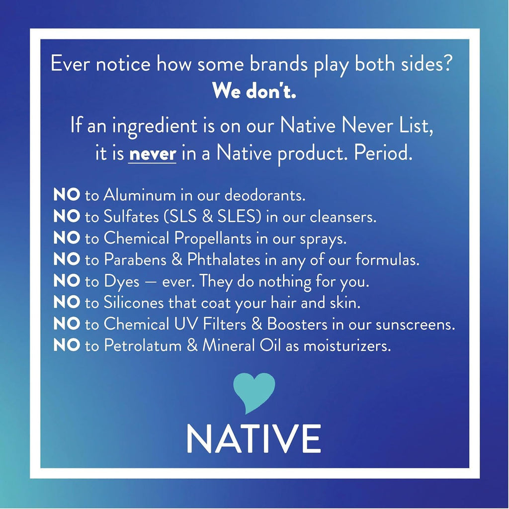 Native Aluminum-Free Deodorant for Women & Men, Coconut & Vanilla, 2.65oz