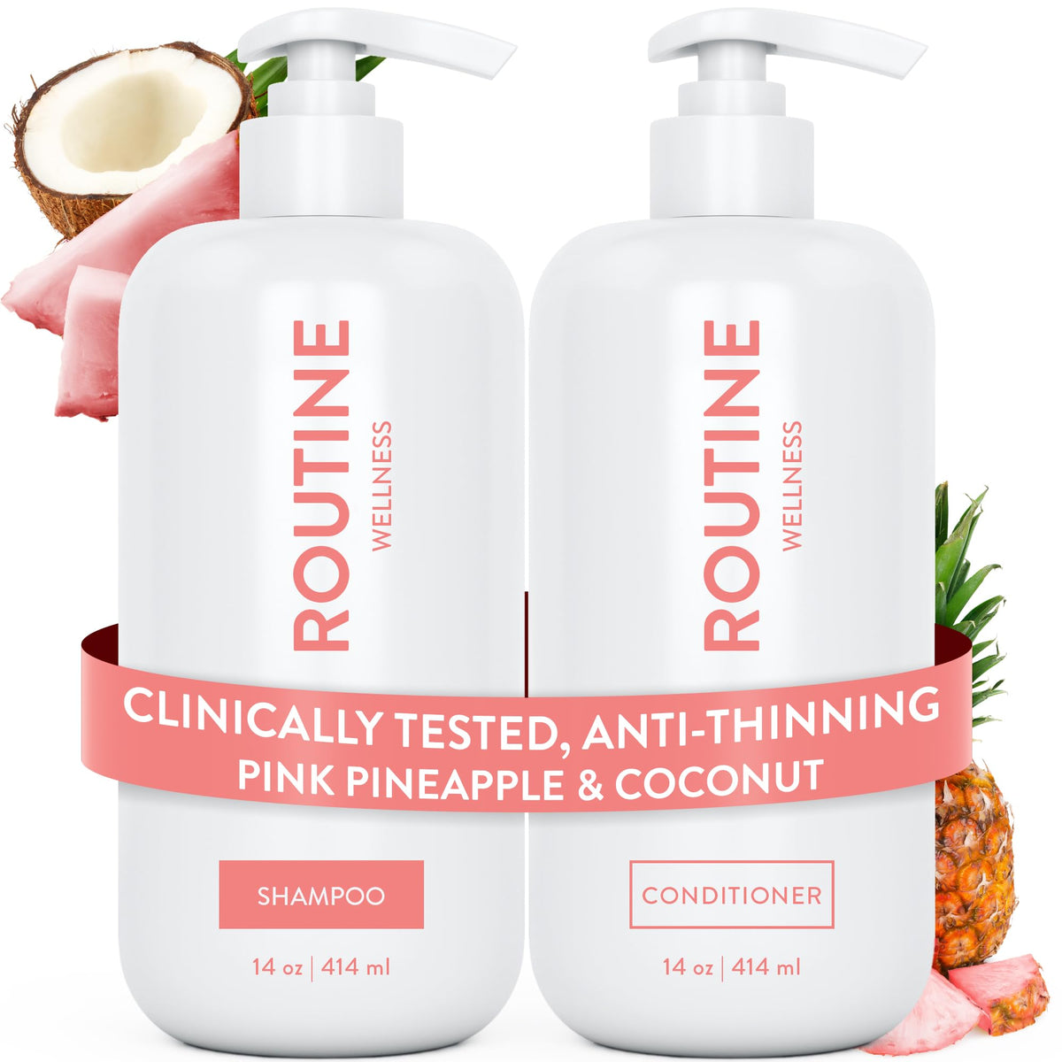 Routine Wellness Anti-Thinning Shampoo & Conditioner - Rose Hips
