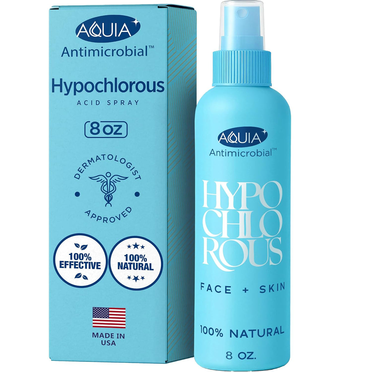 Hypochlorous Acid Spray for Face and Skin; Facial Cleanser | 8oz Face Mist