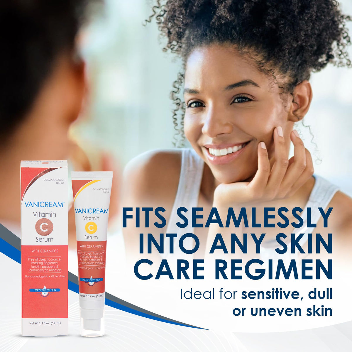 Vanicream Vitamin C Serum, 1.2 Fl Oz, Formulated without Common Irritants for Sensitive Skin, Milky and Lightweight, Boosts Glow, Dermatologist-Tested