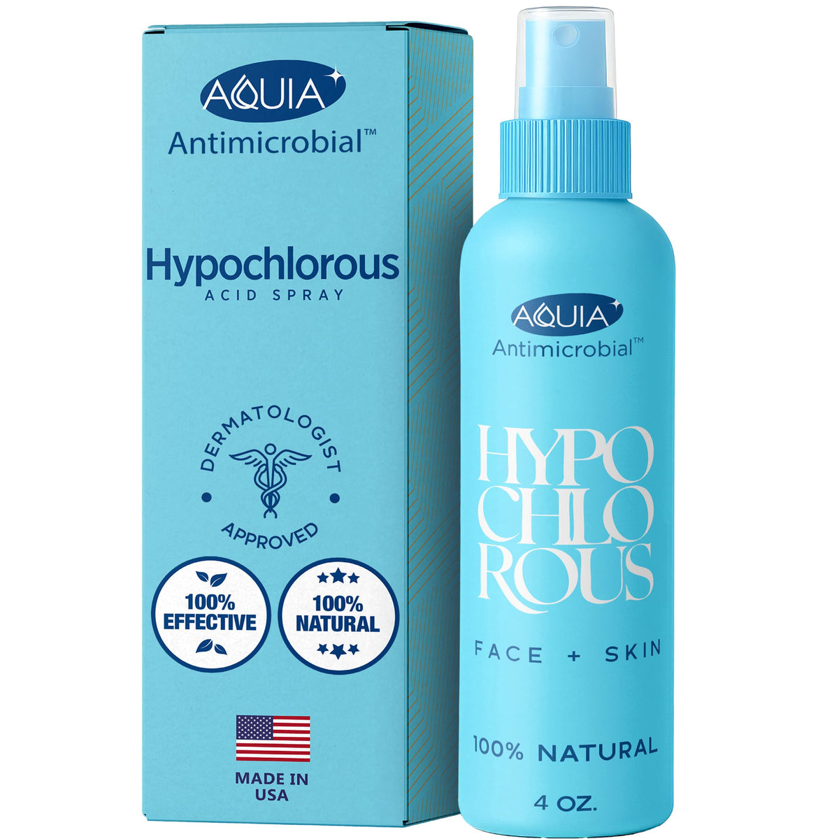 Hypochlorous Acid Spray for Face and Skin; Facial Cleanser | 8oz Face Mist