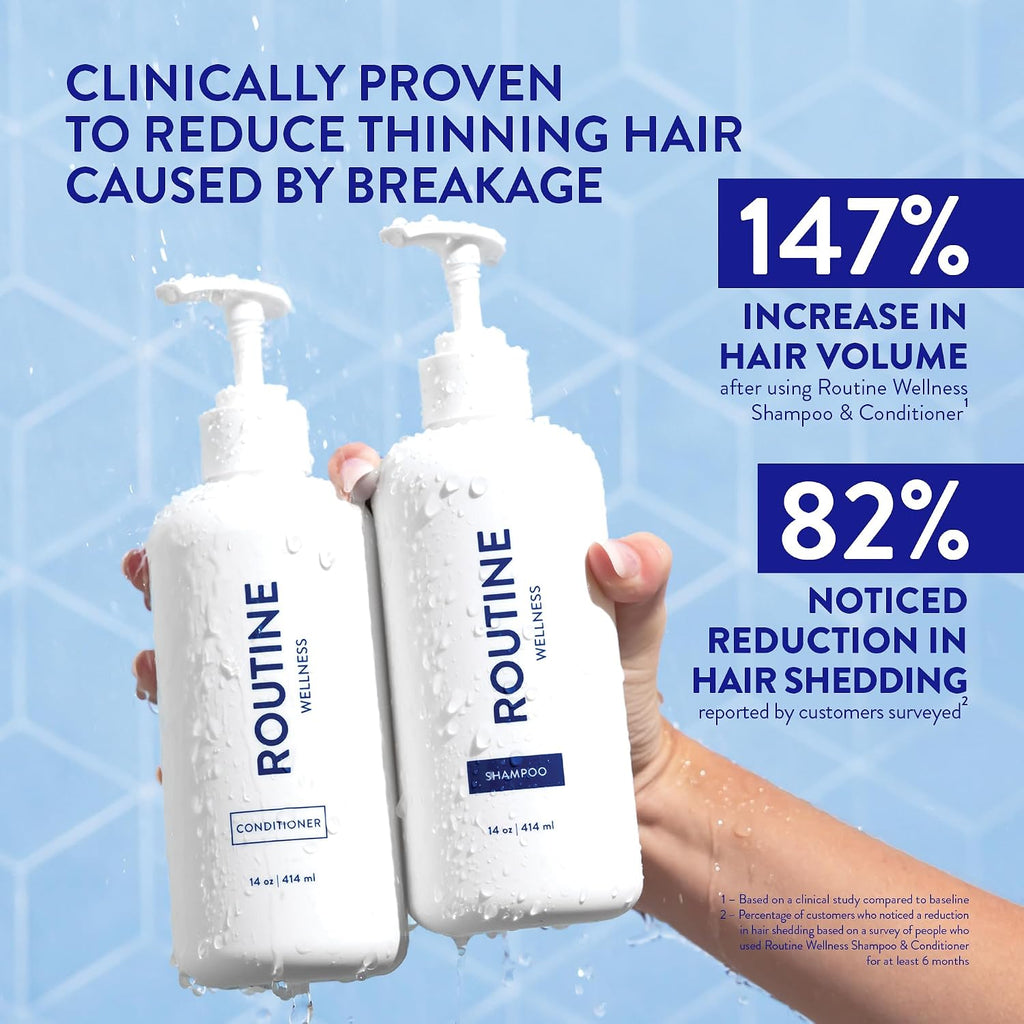 Routine Wellness Anti-Thinning Shampoo & Conditioner - Rose Hips